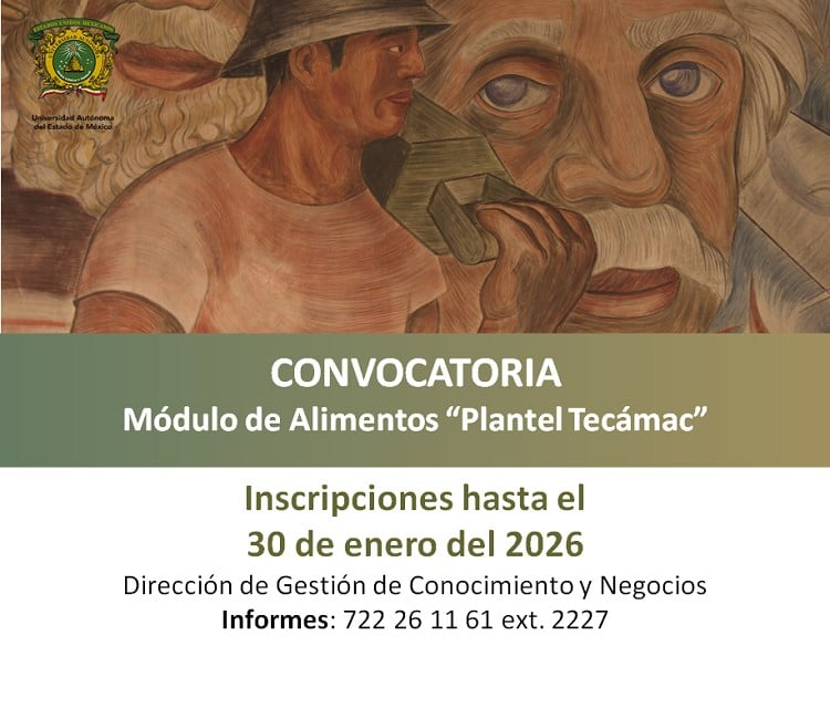 Convocatoria Módulo de Alimentos "Plantel Tecámac"