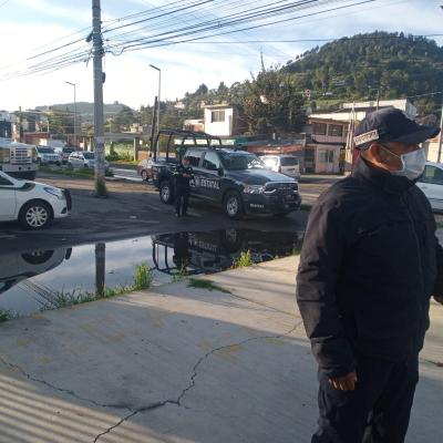 Presencia de policía estatal en la FCA, campus Los Uribe