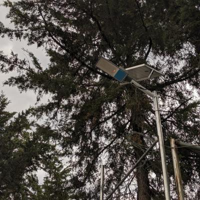 Toluca, México.- Instalación de luminarias Facultad de Humanidades. Junio de 2022. 