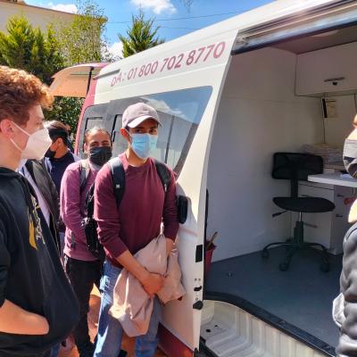 Toluca, México.- Instalación del Módulo de Denuncia Exprés de la Fiscalía General de Justicia del Estado de México (FGJEM) en la explanada de Servicios al Estudiante en Ciudad Universitaria. Junio de 2022