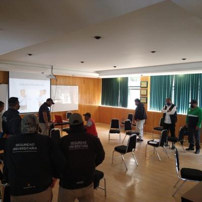 Toluca, México. Curso de capacitación de primeros auxilios a personal de la Dirección de Seguridad y Protección Universitaria, realizada el 4 de junio 2022. 